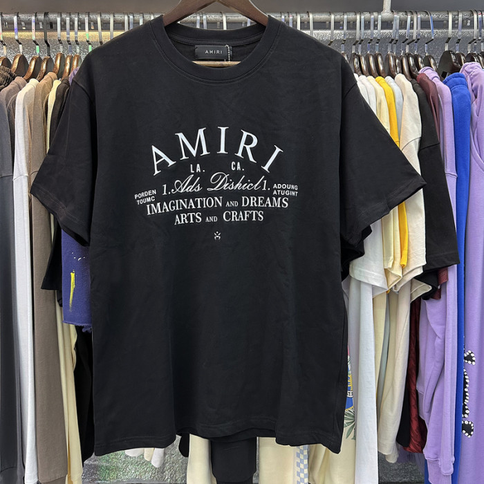 Amiri Chest monogrammed round neck Tee 2 colors