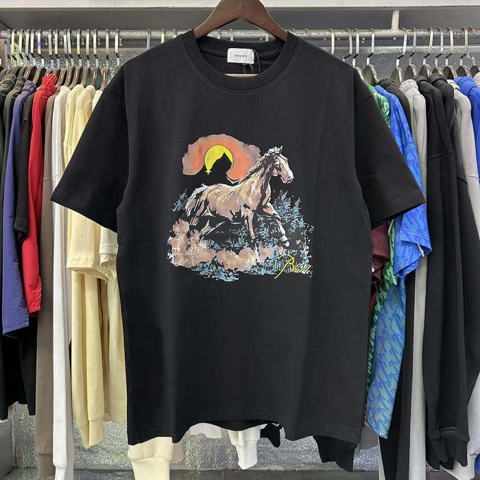 Rhude Stallion Sunset Print Tee 3 colors