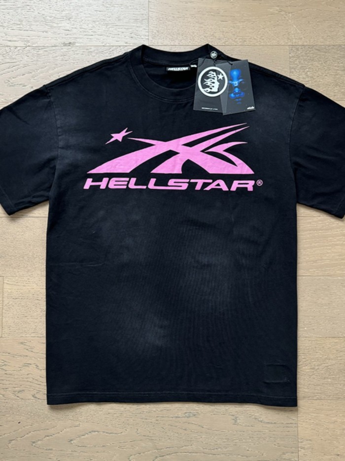 Hellstar Studio Light Purple Logo Washed Version Tee