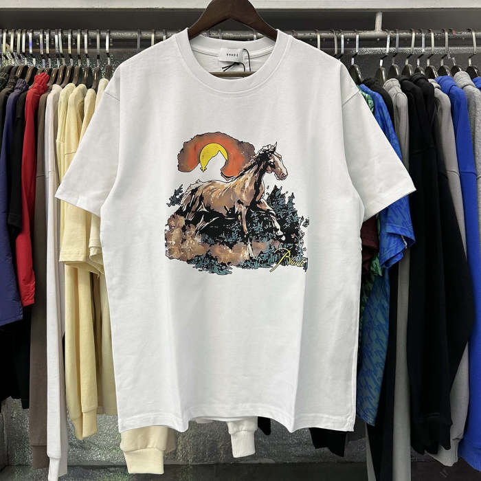 Rhude Stallion Sunset Print Tee 3 colors
