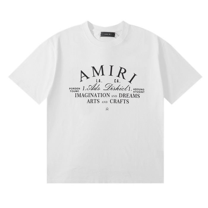 Amiri Chest monogrammed round neck Tee 2 colors