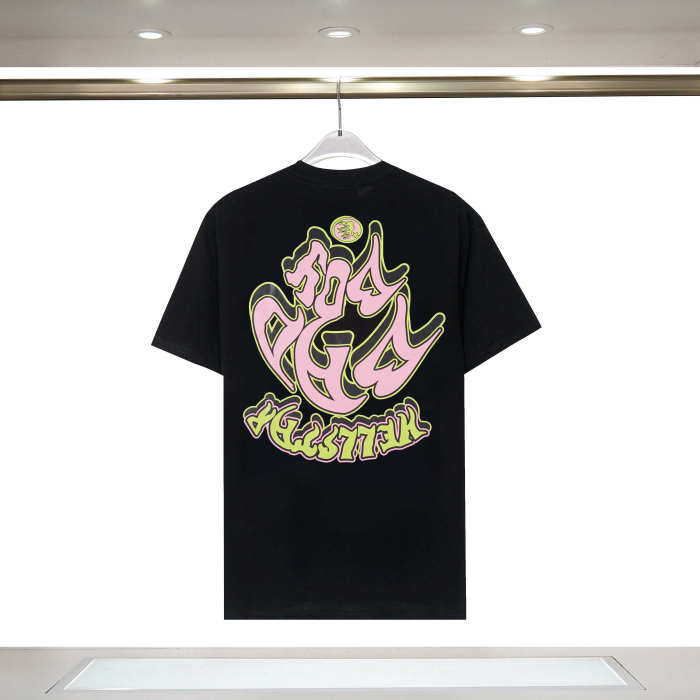 Hellstar Studio Rodman Head Back Creative Letter Graffiti Tee 2 colors