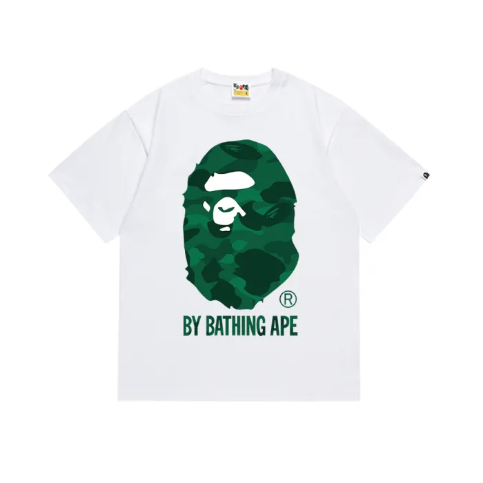Big Ape Head Camo Green Print Tee 2 colors