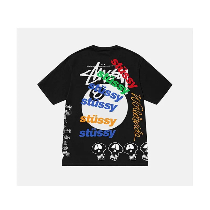 Stussy [Buy More Save More]Simple and Playful Basic Printed T-shirt 11 Styles