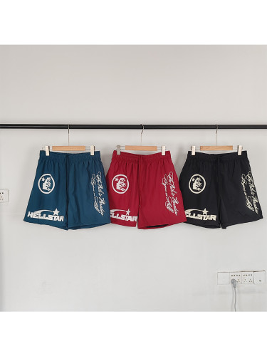 Hellstar Studio Pentagram letter logo print shorts 3 colors