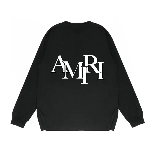 Overlapping Letter Print Long Sleeve T-Shirt 24 colors