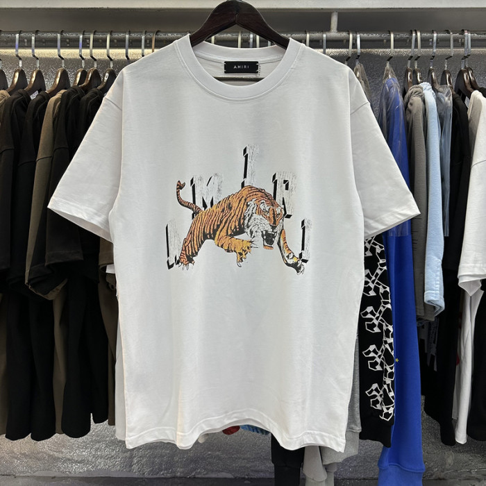 Amiri Arched Letter Tiger PrintTee 2 colors