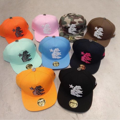 Hellstar Studio Hot stamping embroidery logo canvas duck tongue cap 9 colors