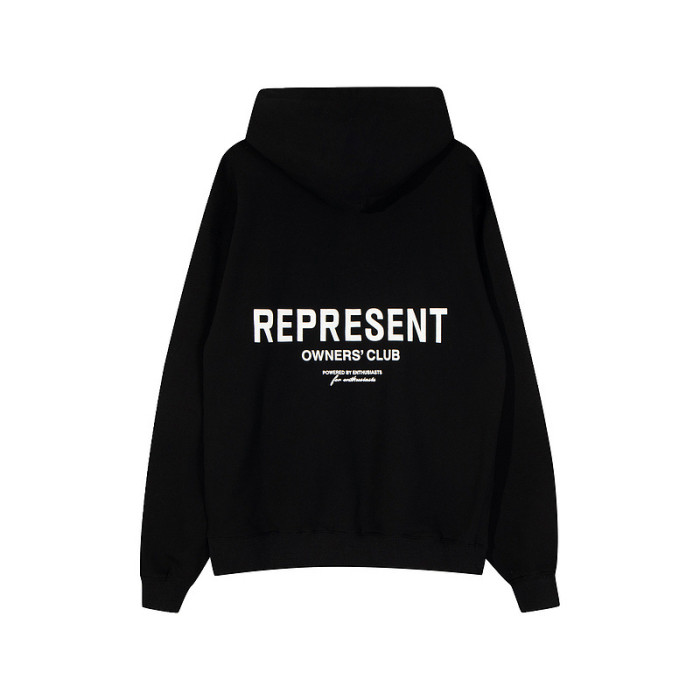 Represent Bold white letter-printed hoodie 6 colors