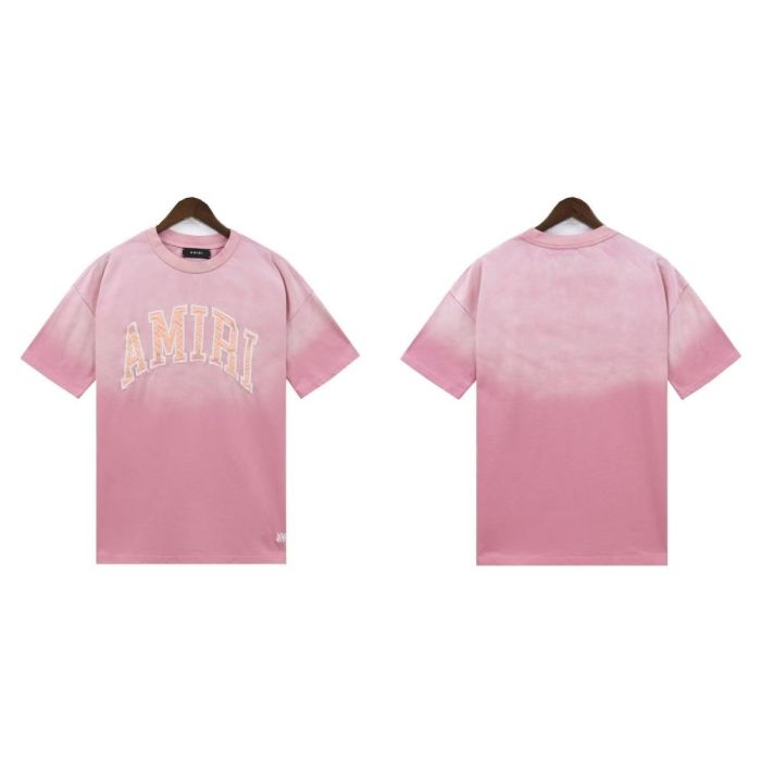 Amiri Patch embroidered logo washed version tee 4 colors