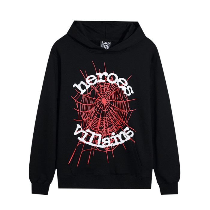 Young Thug-Sp5der Spiderweb Hero Alphabet Print Hoodie 2 colors