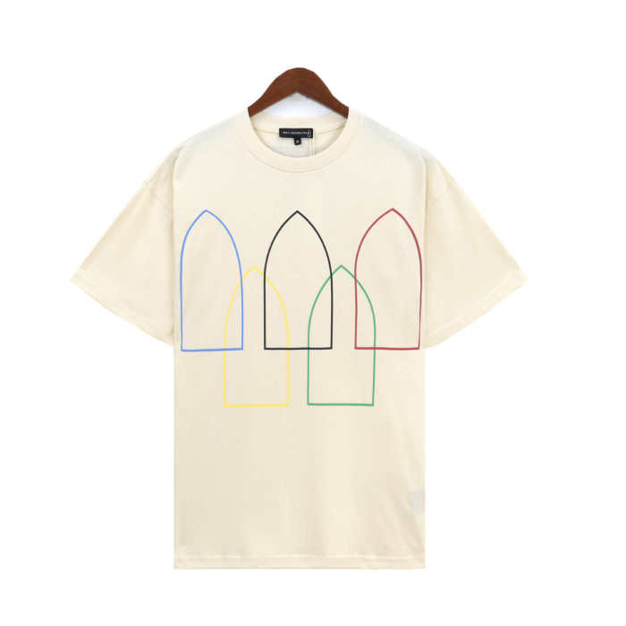 Who Decides War Classic Rainbow Logo Letter Print tee