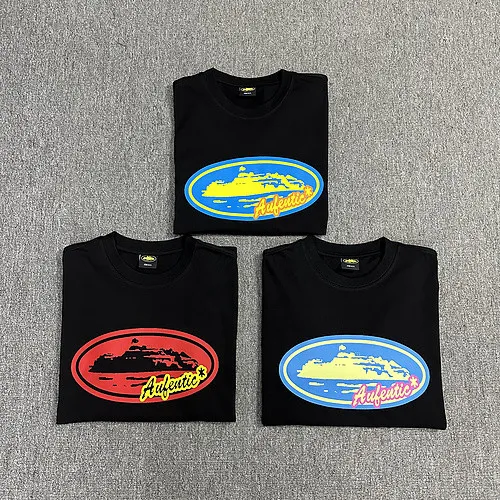 Multicolor Mysterious Island Emblem Print tee 3 colors