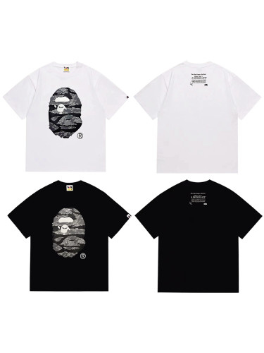 A Bathing Ape GT Racing Co-branded Letter Print Tee 2 colors