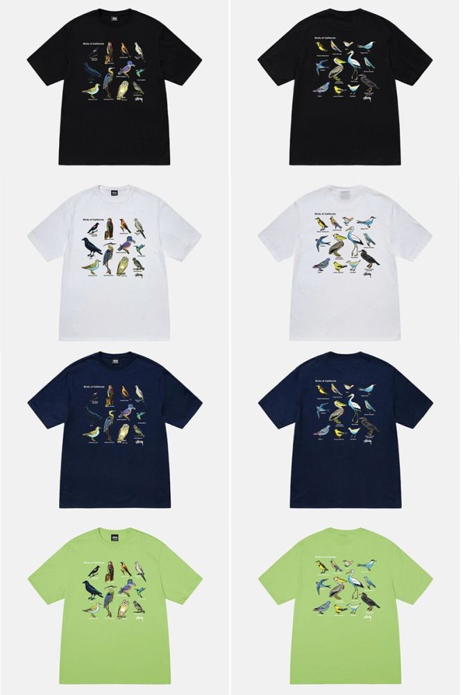 Stussy [Buy More Save More]Simple and Playful Basic Printed T-shirt 11 Styles