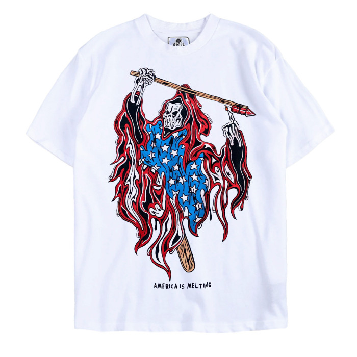 Warren Lotas Tide loose T-shirt big size printing tee 25 colors