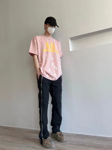 Splash Ink Scroll Hand-Painted Printed Short Sleeve Tee