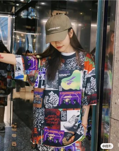 Multi-printed T-shirt