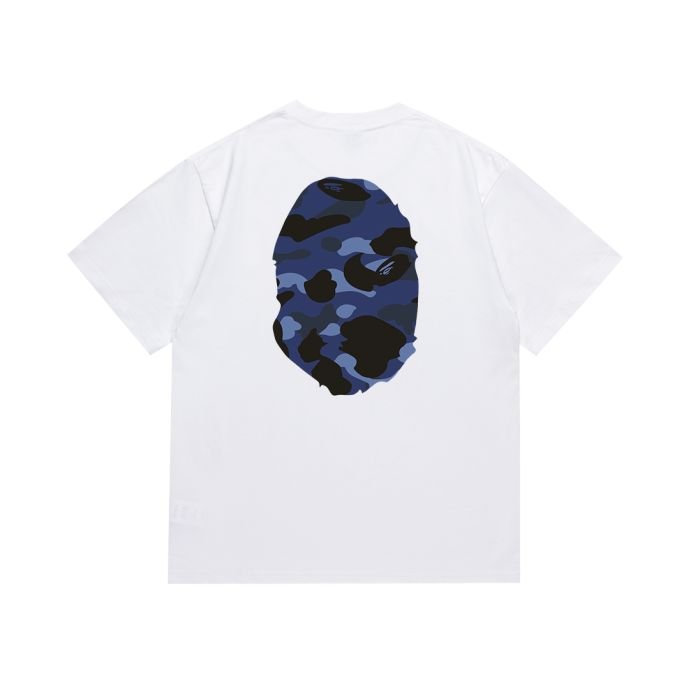 A Bathing Ape Reversible Camouflage Ape Big Head Tee 2 colors