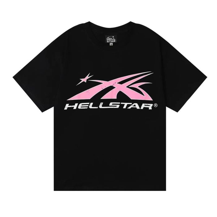 Hellstar Studio 1966 Pink Pattern Back Side Face Goddess Photo Frame Print Tee