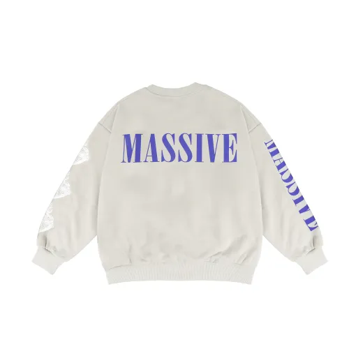 Alphabet Heart Print Crew Neck Sweatshirt