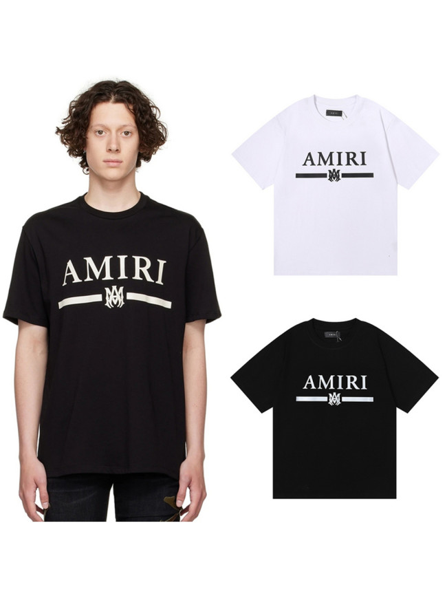Amiri AM Classic Logo Letter Print Tee 2 colors