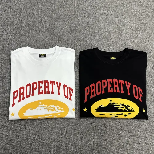 Semi-circular monogrammed tee 2 colors