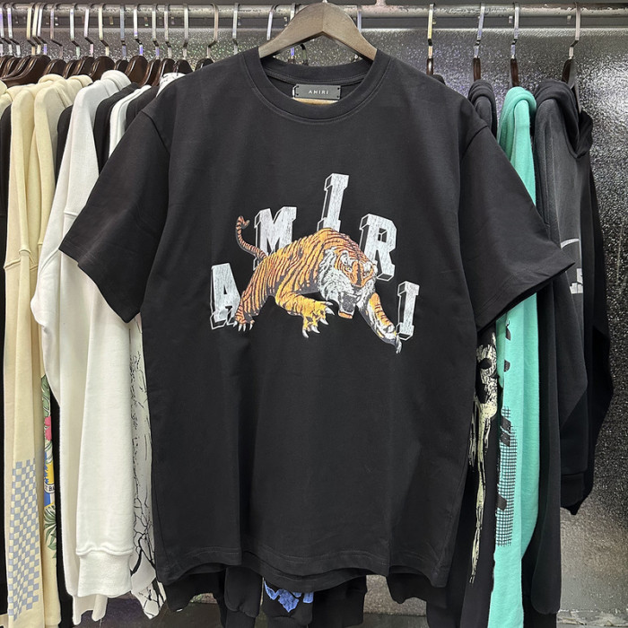 Amiri Arched Letter Tiger PrintTee 2 colors