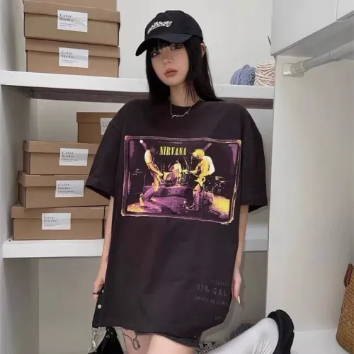 Washed and inked T-shirt