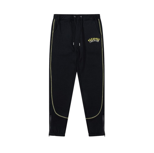 Trapstar Sale Now! Lemon Yellow Monogrammed Embroidered Sweatpants