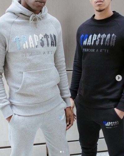 Trapstar Sale Now! Blue White Gray Towel Embroidered Relaxed Sweatpants 2 colors