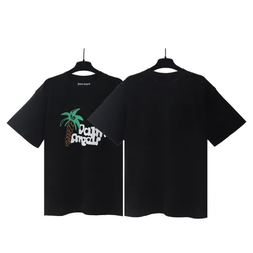 Spring Coconut Cartoon Letter Print tee 2 colors