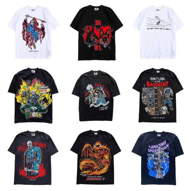 Warren Lotas Tide loose T-shirt big size printing tee 25 colors