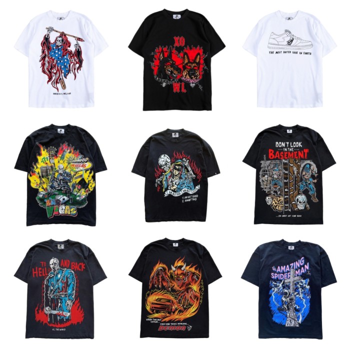 Warren Lotas Tide loose T-shirt big size printing tee 25 colors