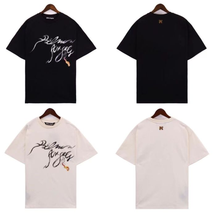 Palm angels Smoke Letter Print tee 2 colors