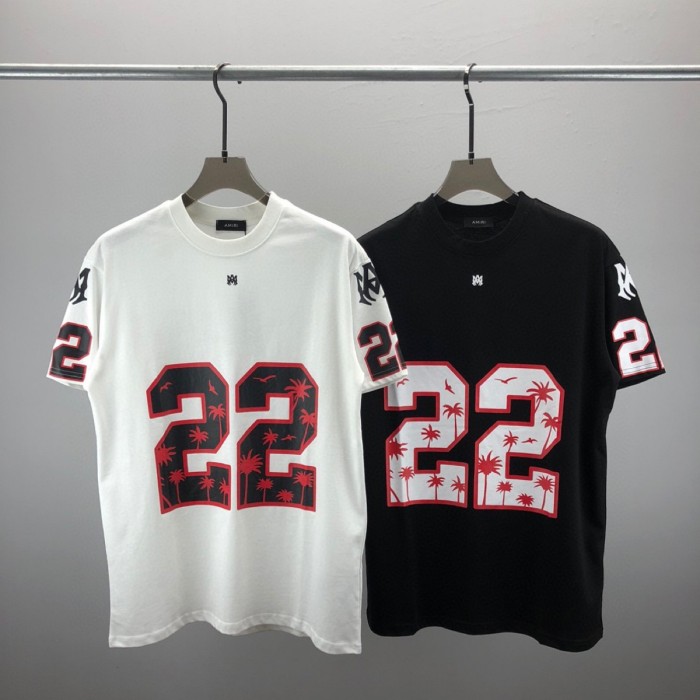 Amiri No.22 Letter Print tee 2 Colors