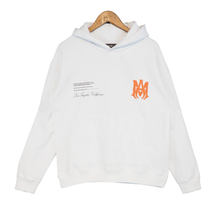 Amiri Logo Newspaper Print Hoodie