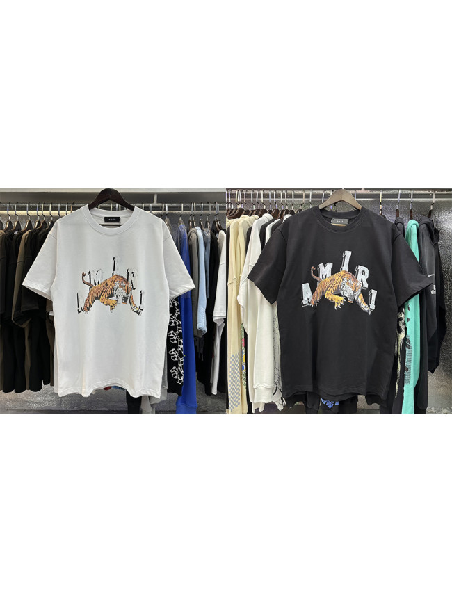 Amiri Arched Letter Tiger PrintTee 2 colors