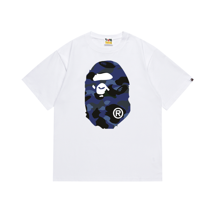 A Bathing Ape Reversible Camouflage Ape Big Head Tee 2 colors