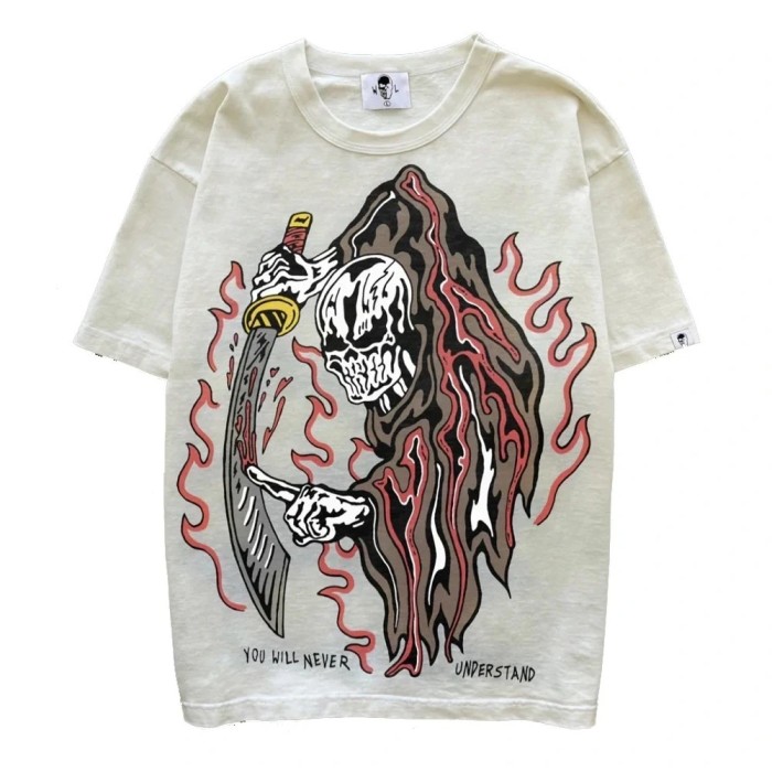 Warren Lotas Tide loose T-shirt big size printing tee 25 colors