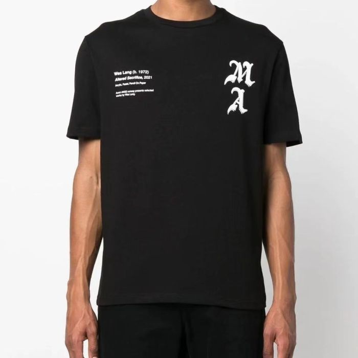 Amiri Skull Cow Head Checkerboard Vintage Letter Print Tee