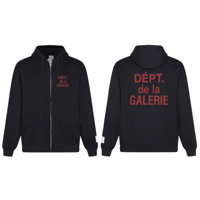 GaIIery dept Basic French Letter Print Zipper hoodie 3 colors