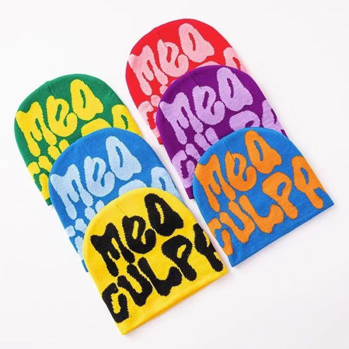 Monogrammed Jacquard Knit Cold Hat 11 colors
