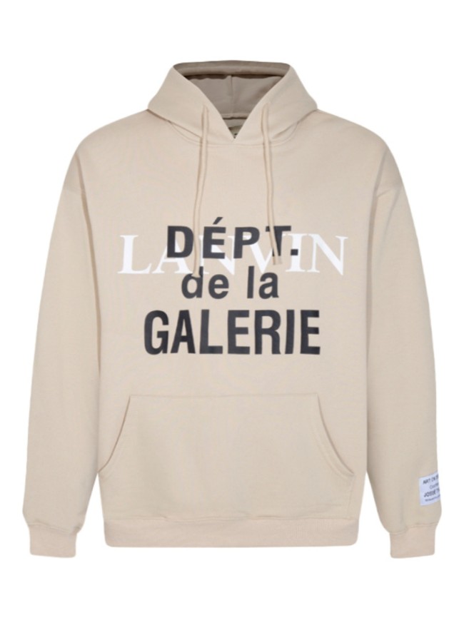 GaIIery dept Overlapping Monogram Printed Back Aged Letter hoodie