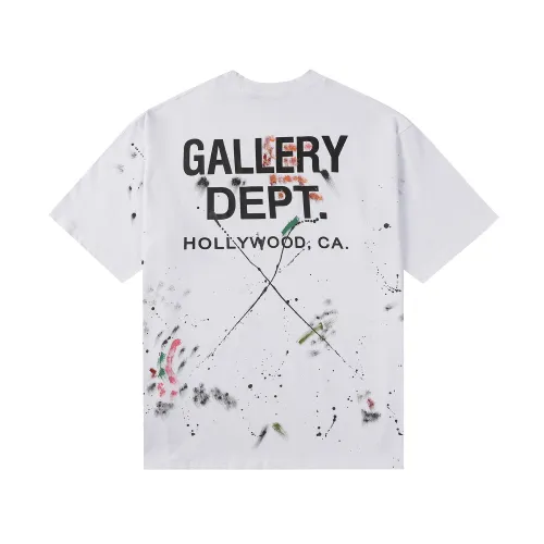 Colorful Graffiti Ink Splash Black Letter Print Tee