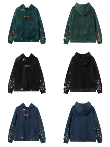 Orange Letter Splash Ink Vintage Aged hoodie 3 colors