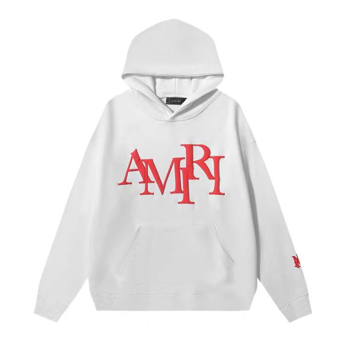 Amiri Foam Letter Logo Solid Color hoodie 5 colors