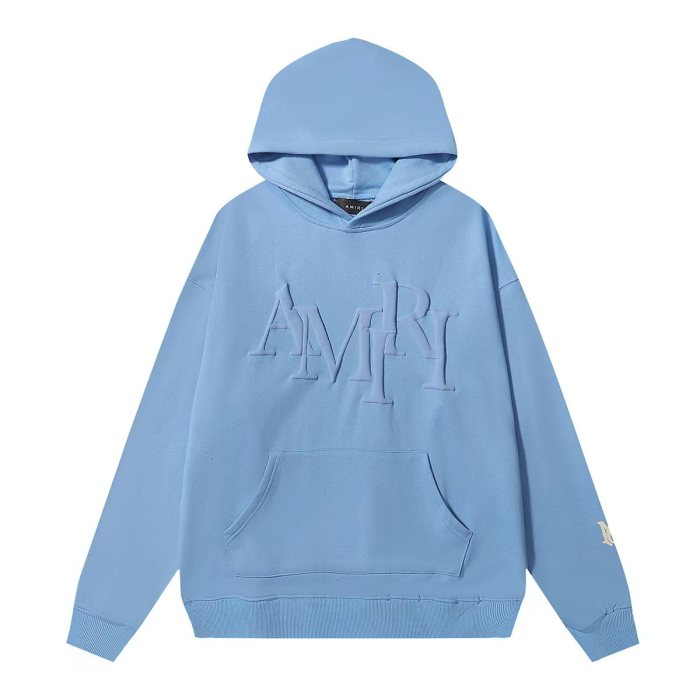 Amiri Foam Letter Logo Solid Color hoodie 5 colors