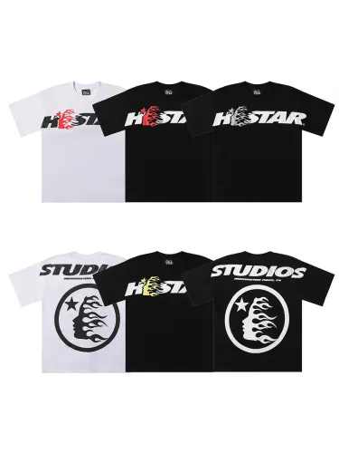 Classic Letter Side Face Goddess Small Logo Printed Tee 4 colors