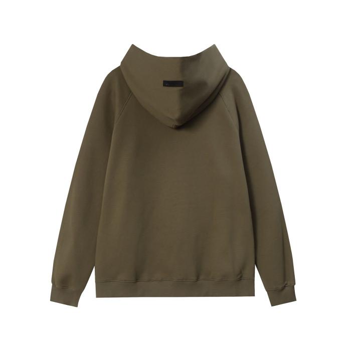 Fear of God Essentials 【Special Offer】FOG Flocked Letter Casual Padded hoodie 6 colors